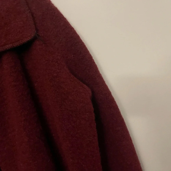 Charlotte & Louis wool blend coat burgundy fall whimsigoth preppy academia chic - Picture 9 of 10